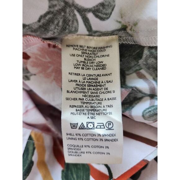 NWT Anthropologie Maeve Strapless Belted A-Line Floral Midi Dress Sz XS #9M405 - Picture 11 of 13